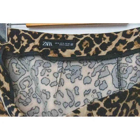 Zara Leopard Print Mini Skort - Picture 3 of 3